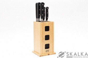 Набор ножей Gipfel на подставке 6 предметов (8464) На фото Набор ножей Gipfel на подставке 6 предметов (8464)