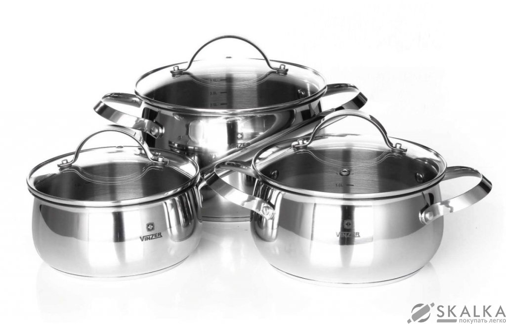 На фото Набор посуды Vinzer Culinaire 6 предметов (89030)