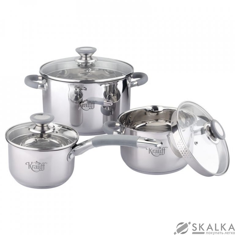 На фото Набор кастрюль Krauff 6 предметов (26-238-021)