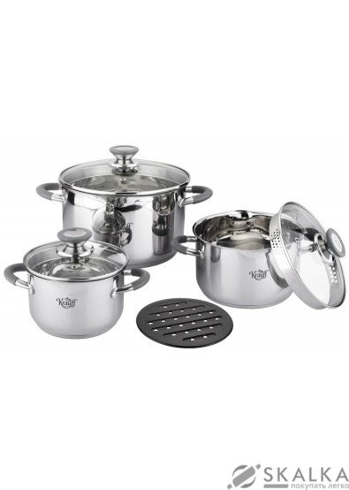 На фото Набор кастрюль Krauff Komfort 7 предметов (88-222-002)