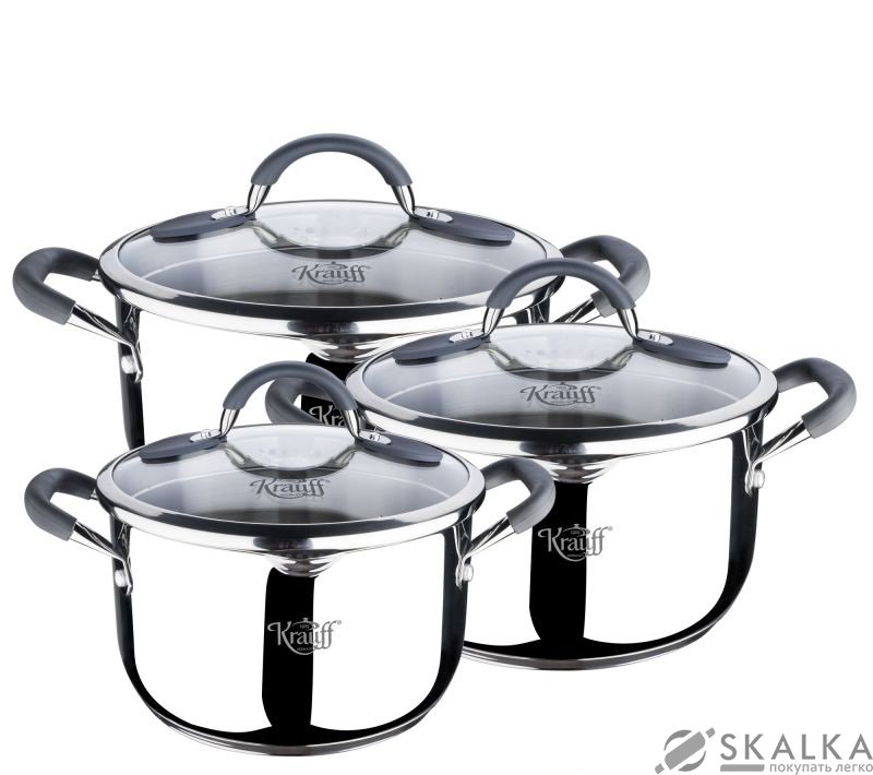 На фото Набор кастрюль Krauff MULTIFUNKTIONAL 6 предметов (88-222-001)