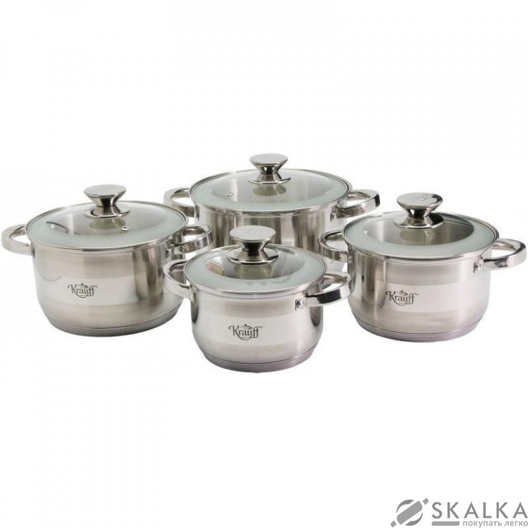 На фото Набор кастрюль Krauff IMPERATOR 8 предметов (88-222-009)