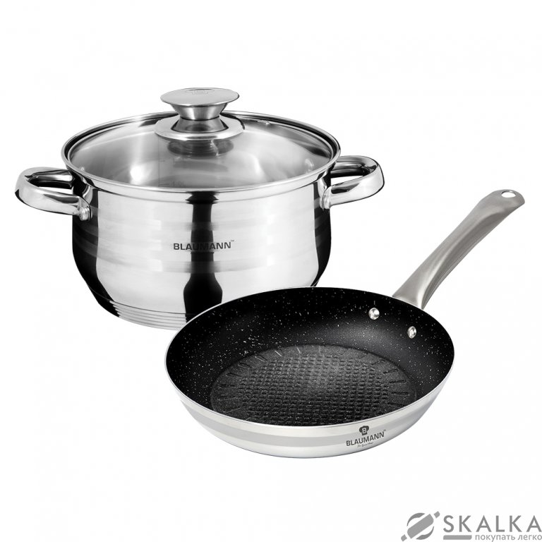 На фото Набор посуды Blaumann Gourmet Line 3 предметов (BL-3180)
