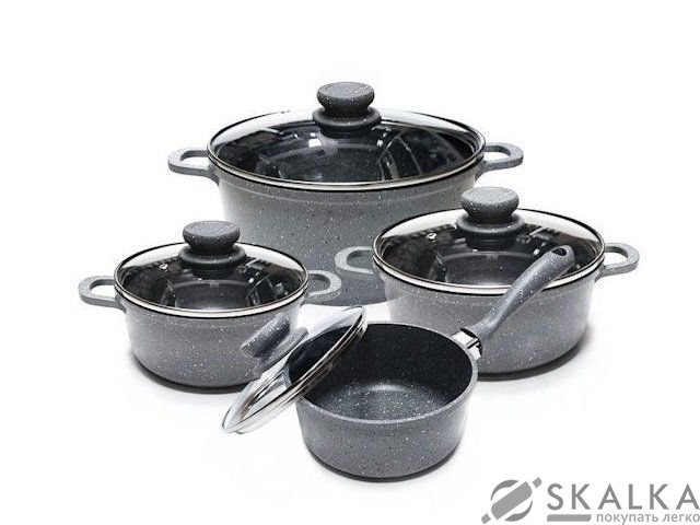 Набор посуды Edenberg 8 предметов (EB-9181) На фото Набор посуды Edenberg 8 предметов (EB-9181)