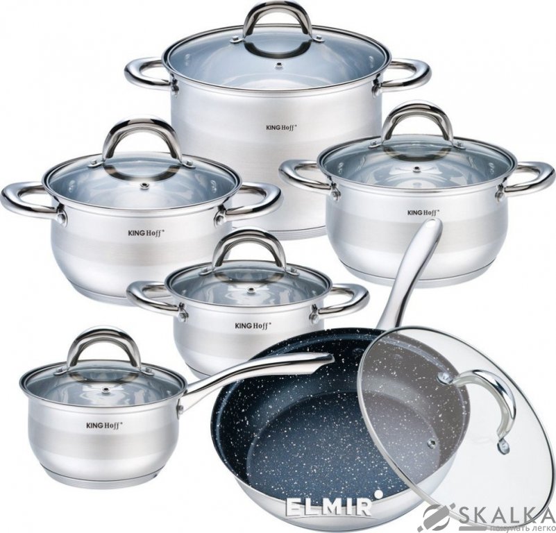 Набор посуды KingHoff 12 предметов (1099 KH) На фото Набор посуды KingHoff 12 предметов (1099 KH)