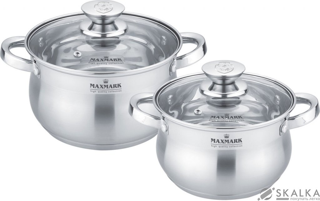 Набор кастрюль Maxmark 4 предметов (MK-BL2504A) На фото Набор кастрюль Maxmark 4 предметов (MK-BL2504A)