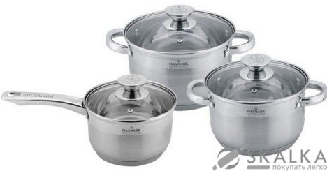 На фото Набор посуды Maxmark 6 предметов (MK-3506E)