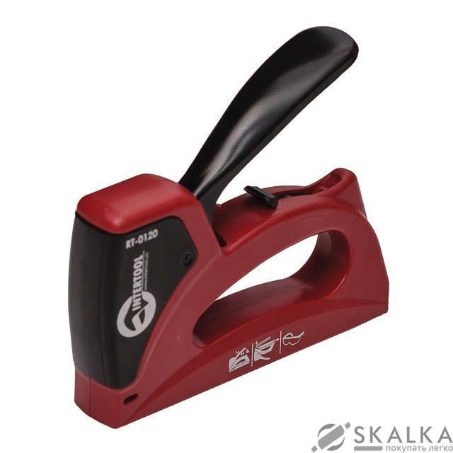 Механический скобозабивной пистолет Intertool под скобу 11.3*0.7*6-14мм (RT-0120) На фото Механический скобозабивной пистолет Intertool под скобу 11.3*0.7*6-14мм (RT-0120)