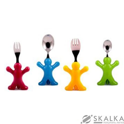 На фото Набор детских столовых приборов Fissman Коровка 24 предмета (CY-3003.24)