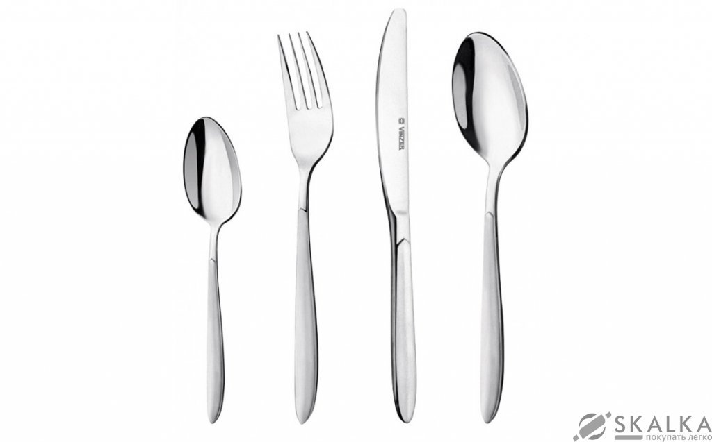 На фото Набор столовых приборов Vinzer Nocturne 24 предмета (89101)