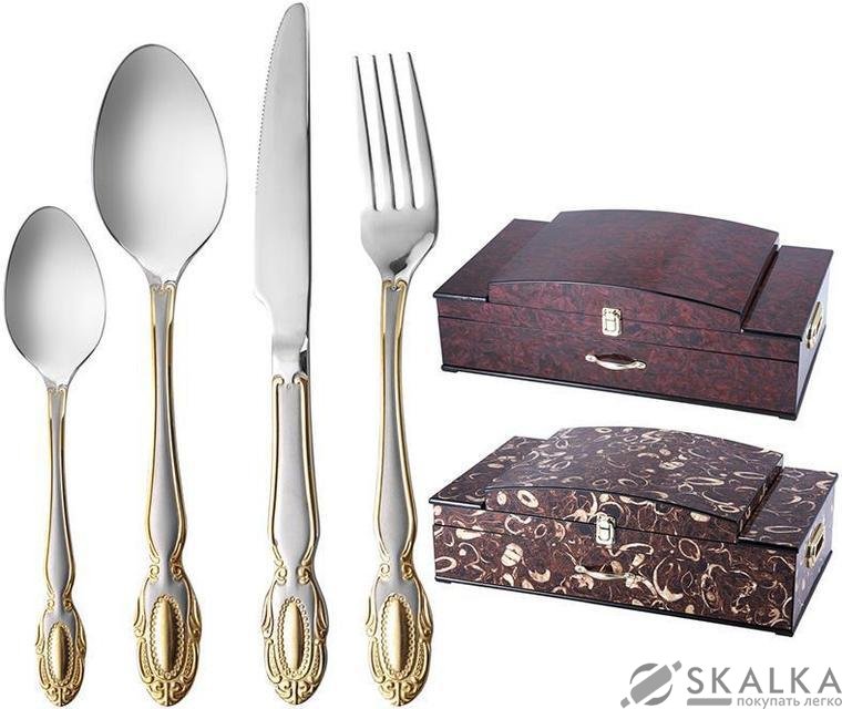 На фото Набор столовых приборов Millerhaus 72 предмета (MH-5965)