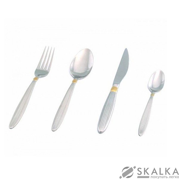 На фото Набор столовых приборов Gipfel Nostalgie gold 24 предмета (6118)