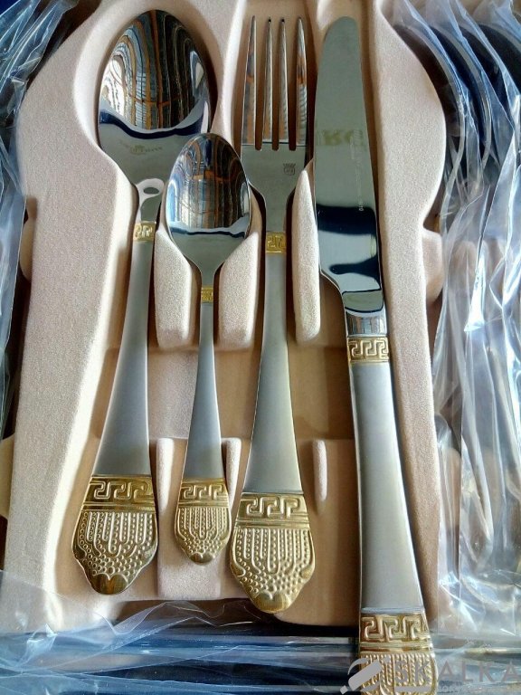 На фото Набор столовых приборов Hoffburg 72 предмета (HB 77570 GS)