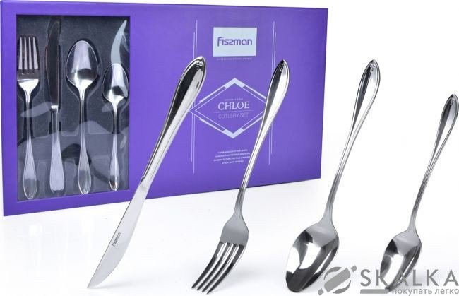 Набор столовых приборов Fissman CHLOE 24 предмета (3204) На фото Набор столовых приборов Fissman CHLOE 24 предмета (3204)