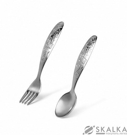 На фото Набор столовых приборов Fissman LE BEBE 2 предмета (3557)