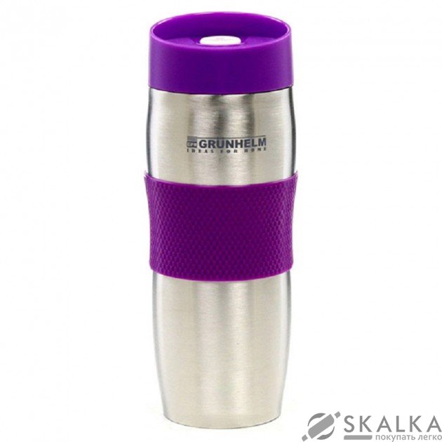 Термокружка Grunhelm 380 мл GTC101 сиреневая (75544) На фото Термокружка Grunhelm 380 мл GTC101 сиреневая (75544)