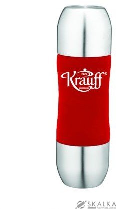 На фото Термос Krauff 0.35 л серебристый с красным (26-178-020)