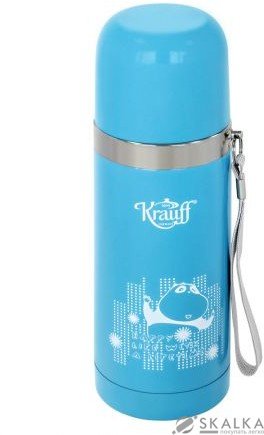 Термос Krauff 0.35 л голубой (26-178-029) На фото Термос Krauff 0.35 л голубой (26-178-029)