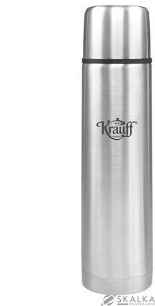 Термос Krauff 1 л серебристый (26-178-033) На фото Термос Krauff 1 л серебристый (26-178-033)