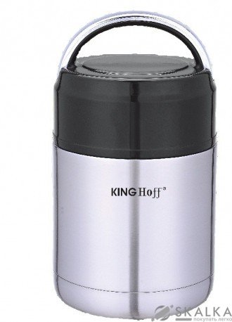 На фото Термос для еды KingHoff 0.65 л стальной (KH-4374)