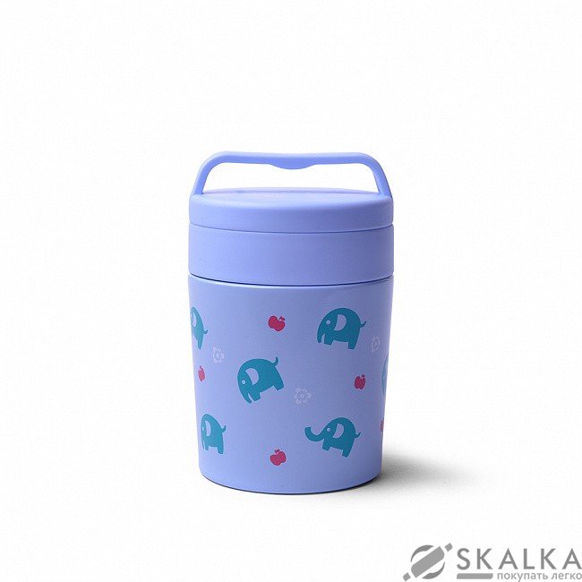 На фото Термос для еды Fissman 0.35 л голубой (VA-9680.350)