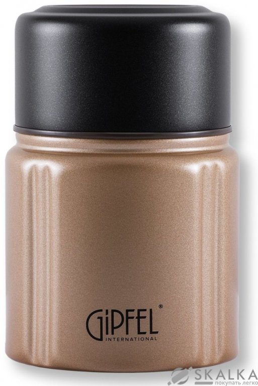 На фото Термос суповой Gipfel 0.65 л золотой (8336)