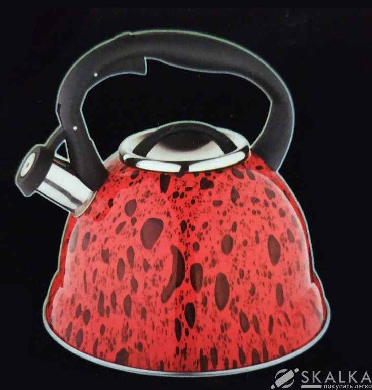 На фото Чайник со свистком Edenberg 3 л (EB-1990 Red)