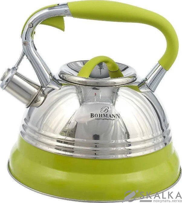 На фото Чайник со свистком Bohmann 3 л (BH 9921 Green)