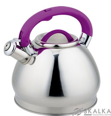 Чайник со свистком Rainstahl 3 л (RS 7626-30 Violet) На фото Чайник со свистком Rainstahl 3 л (RS 7626-30 Violet)