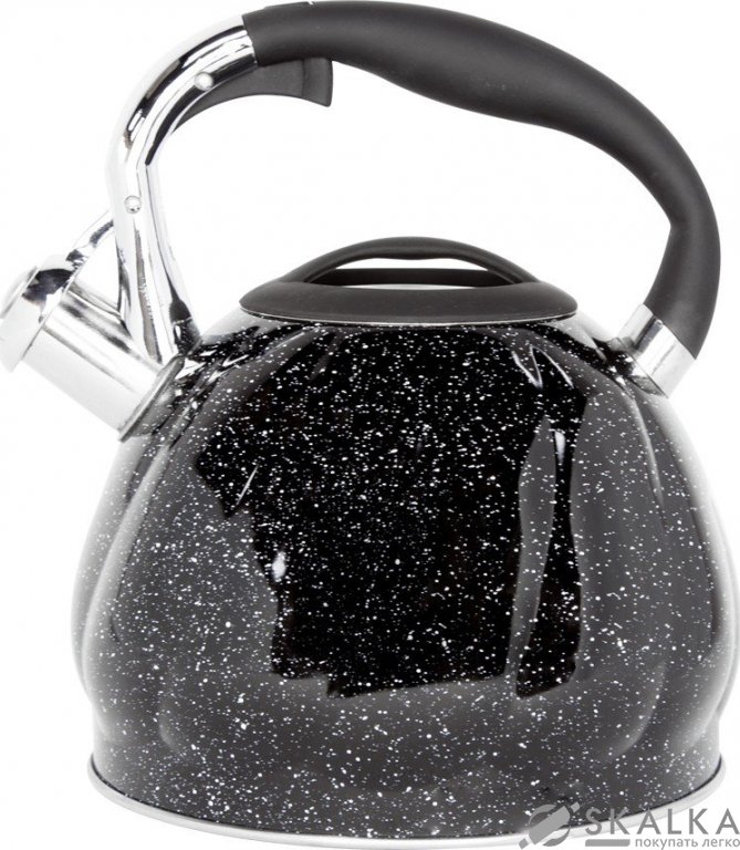На фото Чайник со свистком Rainstahl 3 л (RS 7645-30 Black)