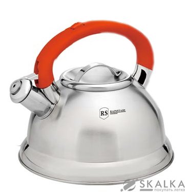 Чайник со свистком Rainstahl 3.2 л (RS 7623-32 Red) На фото Чайник со свистком Rainstahl 3.2 л (RS 7623-32 Red)