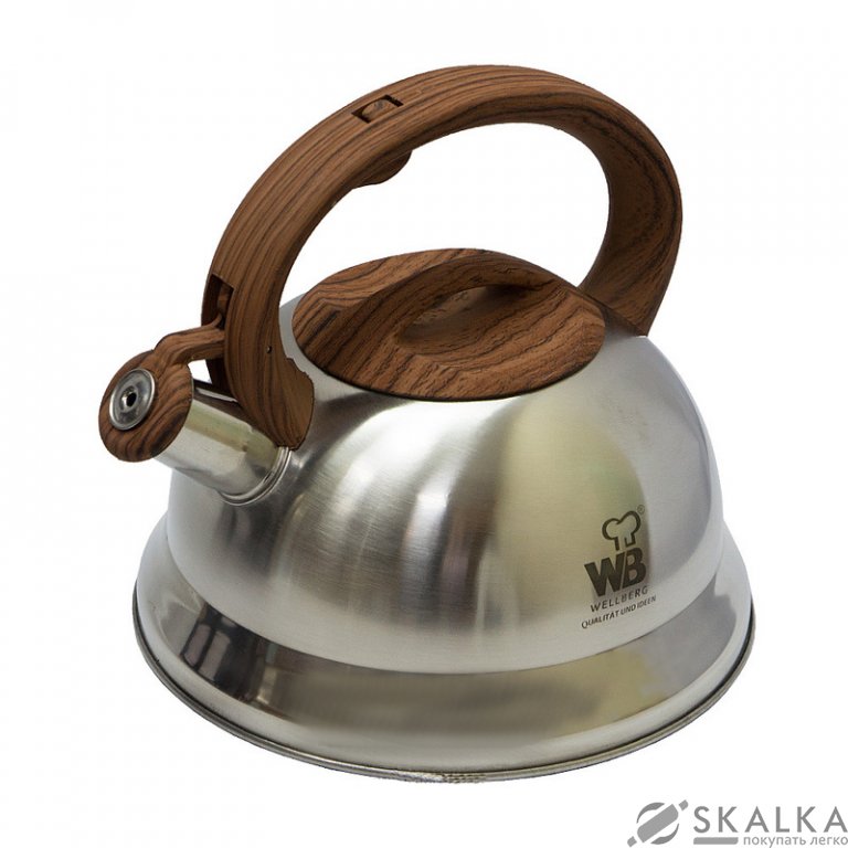 Чайник со свистком Wellberg 2.5 л (WB-6658) На фото Чайник со свистком Wellberg 2.5 л (WB-6658)