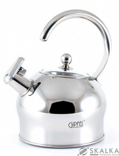 На фото Чайник со свистком Gipfel MATTINO 2.5 л (8604)