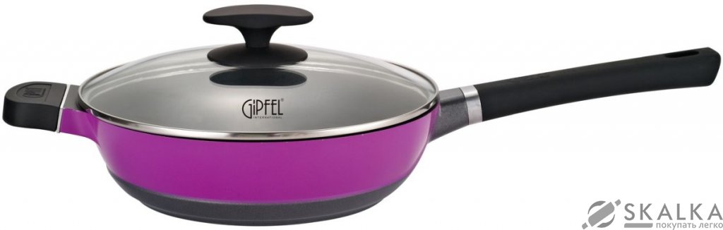 На фото Сотейник с крышкой Gipfel VIOLETA 24 х 6.5 см 2.35 л (0406)