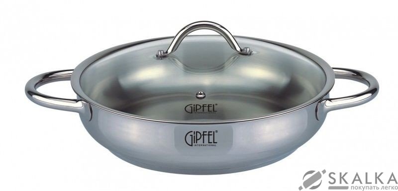 Сотейник с крышкой Gipfel TERZA 28 х 6 см 3 л (1290) На фото Сотейник с крышкой Gipfel TERZA 28 х 6 см 3 л (1290)