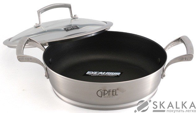 Сотейник с крышкой Gipfel GALA 28 х 8 см 4.9 л (1279) На фото Сотейник с крышкой Gipfel GALA 28 х 8 см 4.9 л (1279)