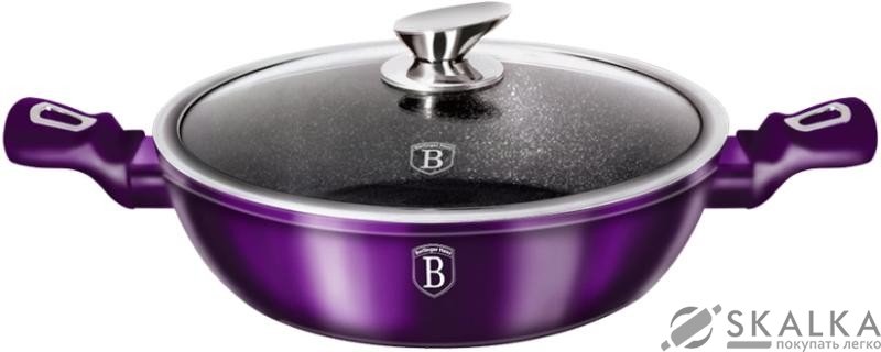 Сотейник с крышкой Berlinger Haus Metallic Line Royal PURPLE Edition 28 х 7.5 см 3.8 л (BH-1863) На фото Сотейник с крышкой Berlinger Haus Metallic Line Royal PURPLE Edition 28 х 7.5 см 3.8 л (BH-1863)