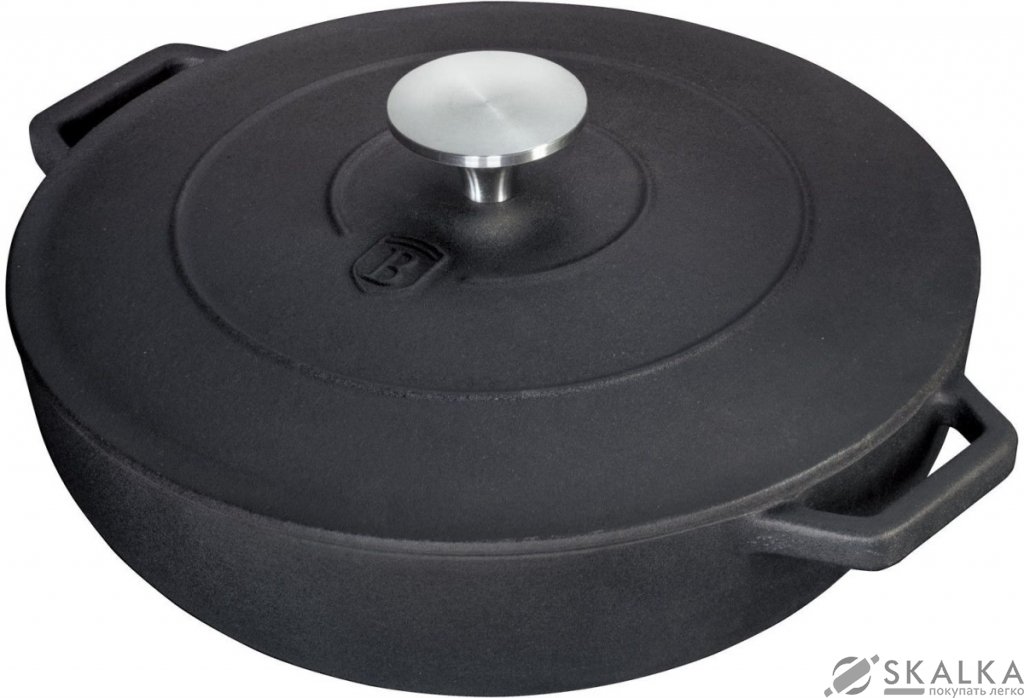 На фото Сотейник чугунный с крышкой Berlinger Haus 25 х 7.5 см (BH-1964)