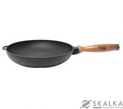 На фото Сковорода-гриль чугунная Krauff Casta 26 см (29-210-021)