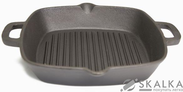 На фото Сковорода-гриль чугунная Gipfel DILETTO 26 см (2746)