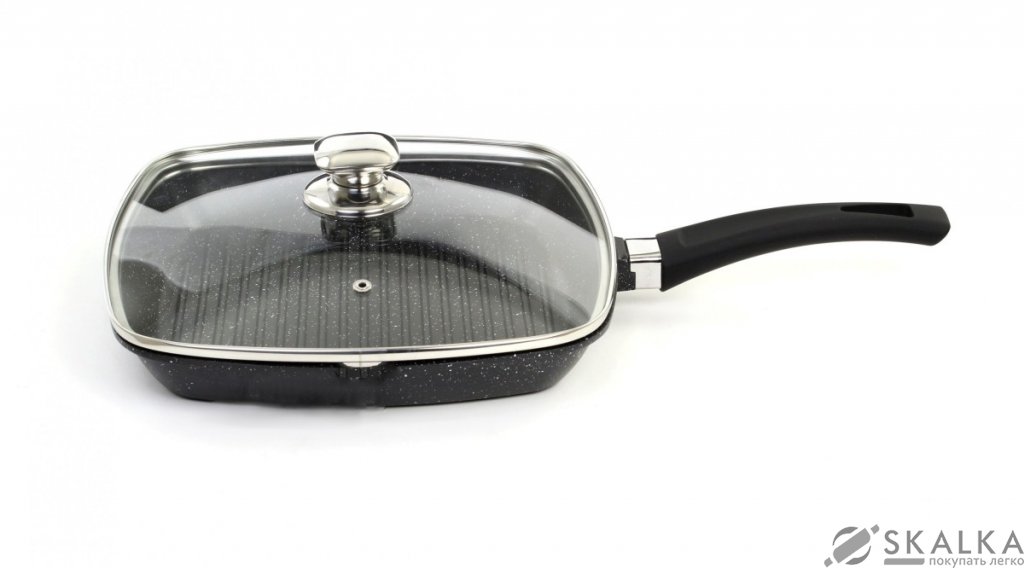 Сковорода-гриль Bohmann 28 х 28 см с мраморным покрытием (1002-28 ВН MRB) На фото Сковорода-гриль Bohmann 28 х 28 см с мраморным покрытием (1002-28 ВН MRB)