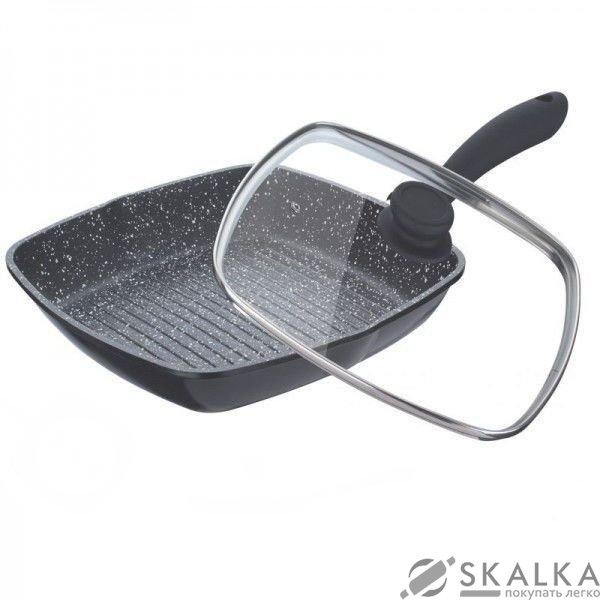 На фото Сковорода-гриль Bohmann 24 х 24 см с мраморным покрытием (BH 1002-24 MRB)