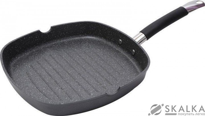 На фото Сковорода-гриль Bergner MasterPro 28 см (BGMP-3287-BK)