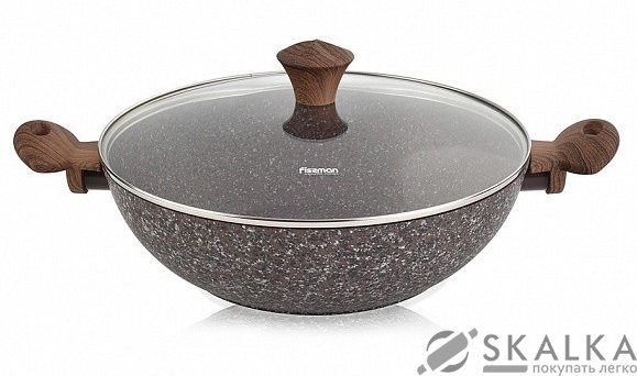 На фото Сковорода-вок Fissman MAGIC BROWN 30 х 9 см (4871)