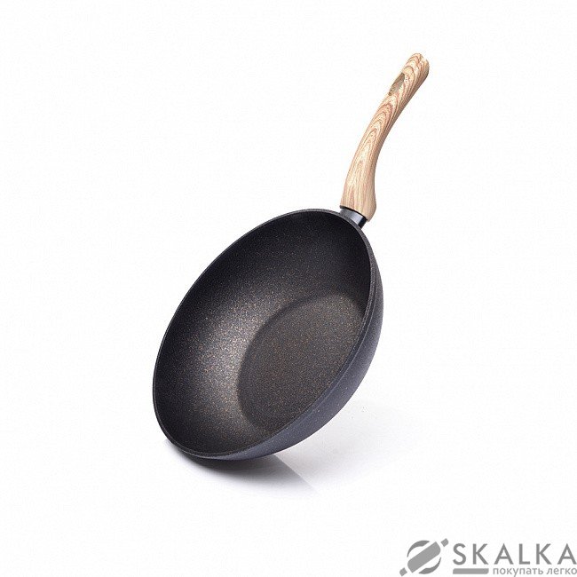 Сковорода-вок Fissman BLACK COSMIC 24 х 7 см (AL-4344.24) На фото Сковорода-вок Fissman BLACK COSMIC 24 х 7 см (AL-4344.24)