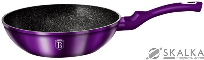Сковорода-вок Berlinger Haus Metallic Line Royal Purple Edition 28 х 7.4 см (BH-1861) На фото Сковорода-вок Berlinger Haus Metallic Line Royal Purple Edition 28 х 7.4 см (BH-1861)