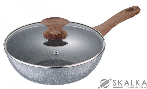 Сковорода-вок Bergner Granit Eco 28 х 8 см (BG-7980) На фото Сковорода-вок Bergner Granit Eco 28 х 8 см (BG-7980)