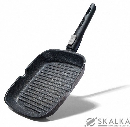 На фото Сковорода гриль квадратная Fissman REBUSTO 24 см (4230)