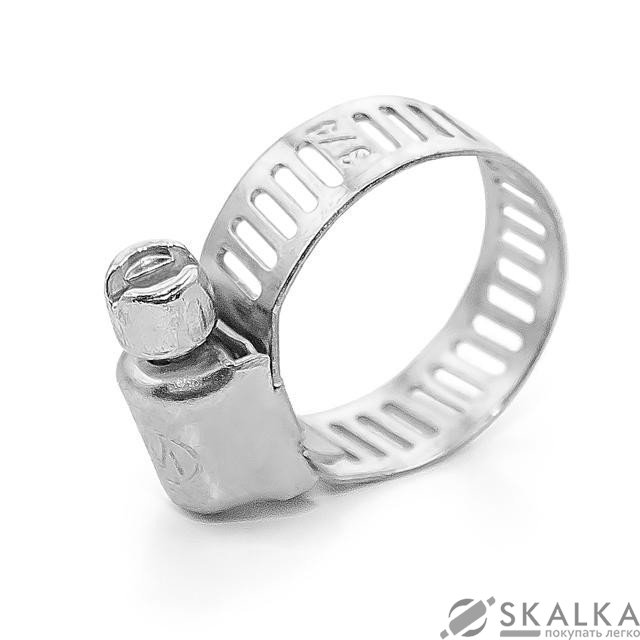 Хомут стальной Intertool оцинкованный 8мм D 11-20мм (TC-0011) На фото Хомут стальной Intertool оцинкованный 8мм D 11-20мм (TC-0011)