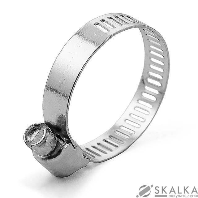 Хомут стальной Intertool оцинкованный 8мм D 18-32мм (TC-0018) На фото Хомут стальной Intertool оцинкованный 8мм D 18-32мм (TC-0018)